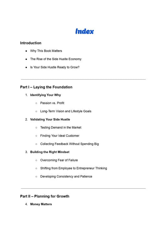 From Side Hustle to CEO