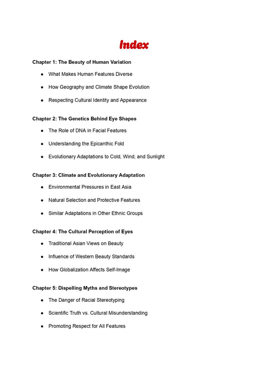 Why Asians Have Small Eyes