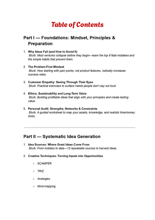From Idea to Impact A Step-by-Step Blueprint to Validate, Launch, and Scale Profitable Businesses