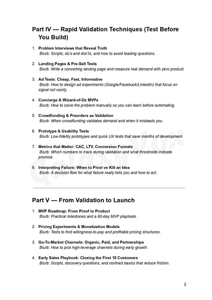 From Idea to Impact A Step-by-Step Blueprint to Validate, Launch, and Scale Profitable Businesses