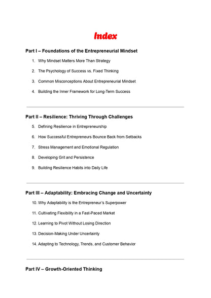 The Entrepreneur’s Mind Resilience, Growth, and Vision